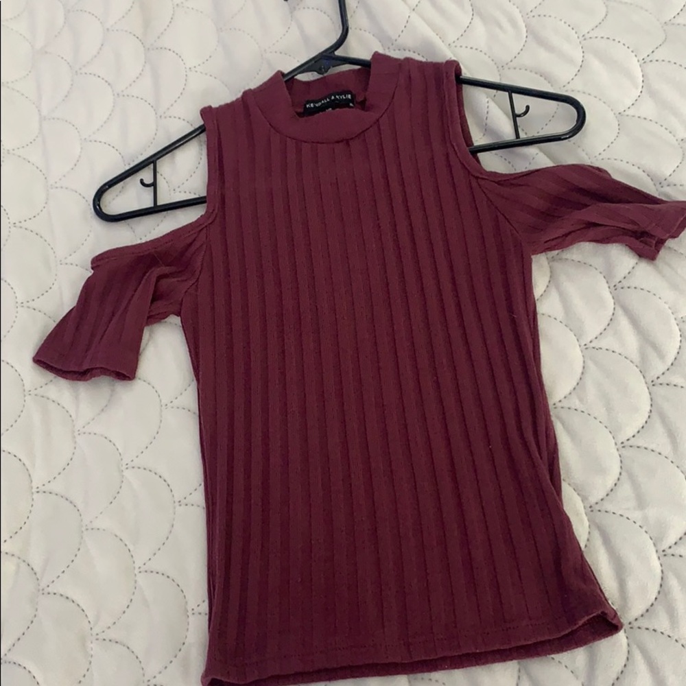 Kendall and Kylie off the shoulder top